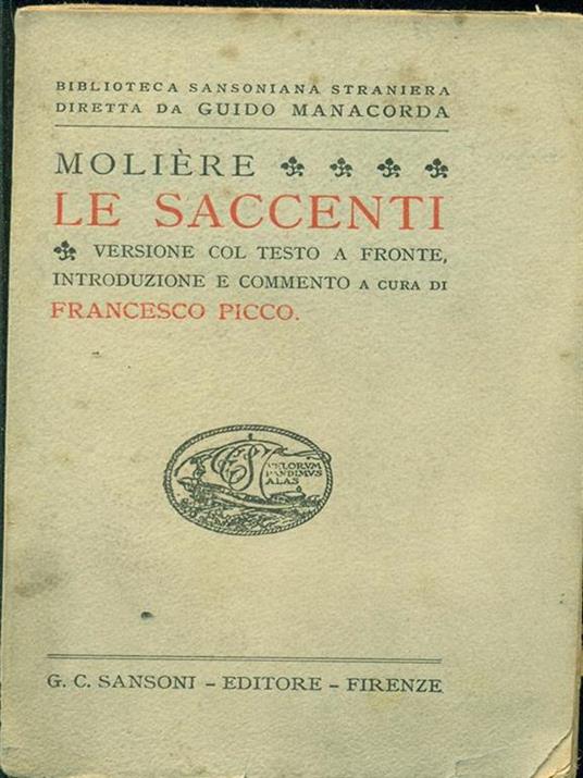 Le saccenti - Molière - copertina