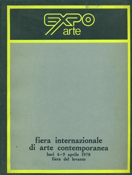 Expo Arte 1978 - copertina