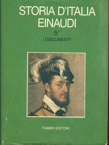 Storia d'Italia Einaudi Vol. 5 tomo1 - copertina