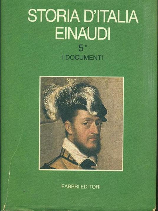 Storia d'Italia Einaudi Vol. 5 tomo1 - copertina