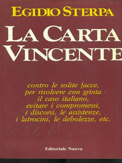 La carta vincente - copertina