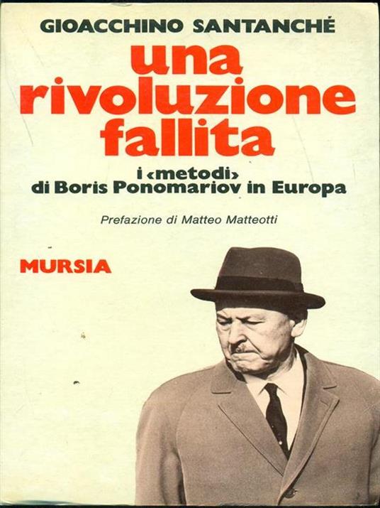 Una rivoluzione fallita - Gioacchino Santanché - copertina