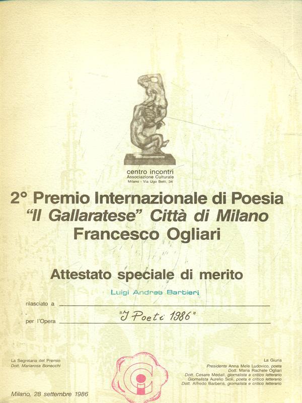 I poeti 1986. antologia
