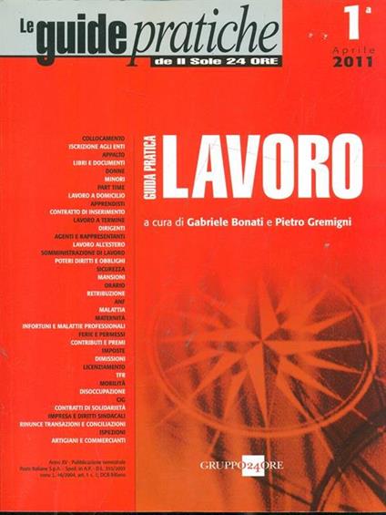 Guida pratica Lavoro aprile 2011 - copertina