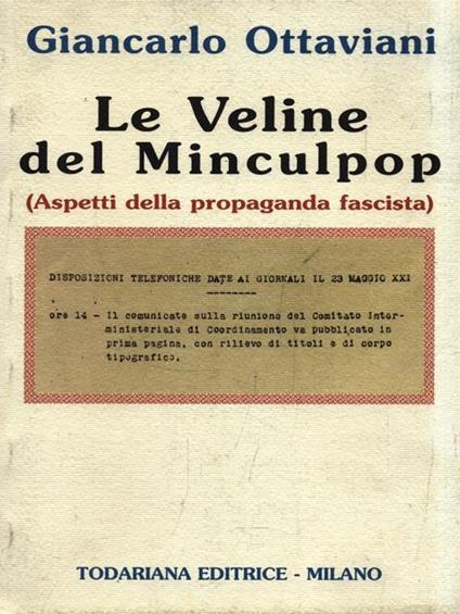 Le Veline del Minculpop - Giancarlo Ottaviani - copertina