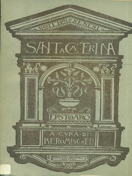 Epistolario Vol. 2 - Caterina da Siena (santa) - copertina