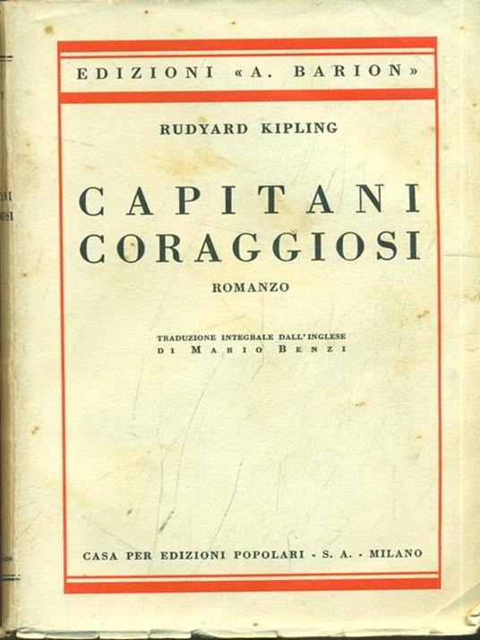 Capitani coraggiosi - Rudyard Kipling - copertina