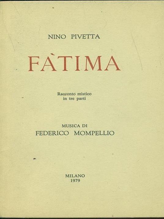 Fatima - Nino Pivetta - copertina