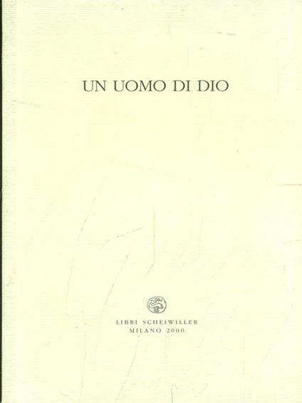 Un uomo di Dio - copertina