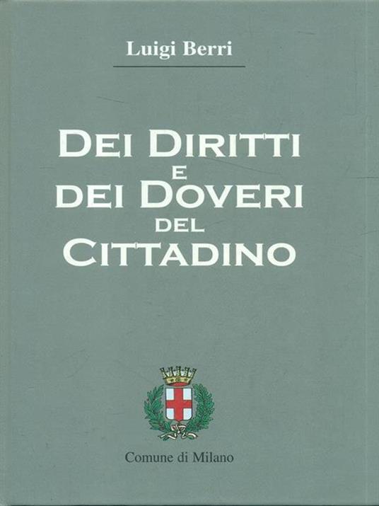 Dei diritti e dei doveri del cittadino - Luigi Berri - copertina