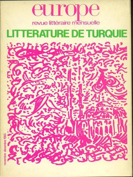 Europe-Litterature de Turquie dic. 1983 - copertina