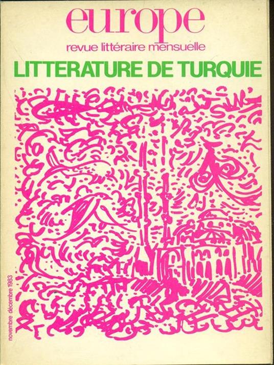 Europe-Litterature de Turquie dic. 1983 - copertina