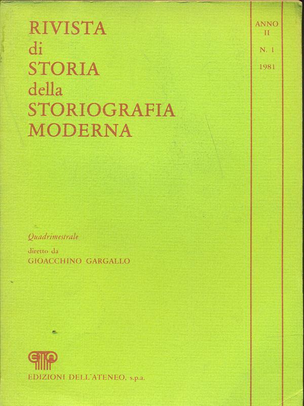 Rivista di storia della storiografia modernan. 29587