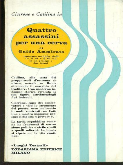 Quattro assassini per una cerva - copertina