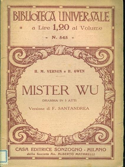 Mister Wu - Magdalen Vernon - copertina