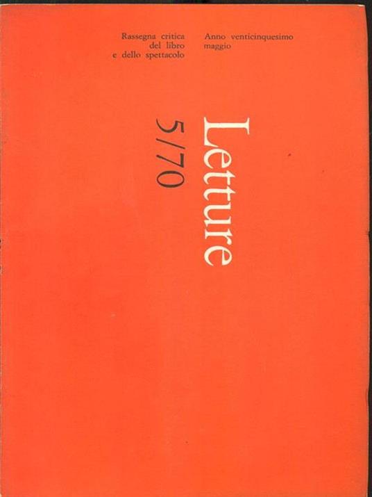 Letture 5/70 - copertina
