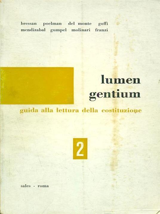Guida alla lettura della Iumen gentium2 - copertina