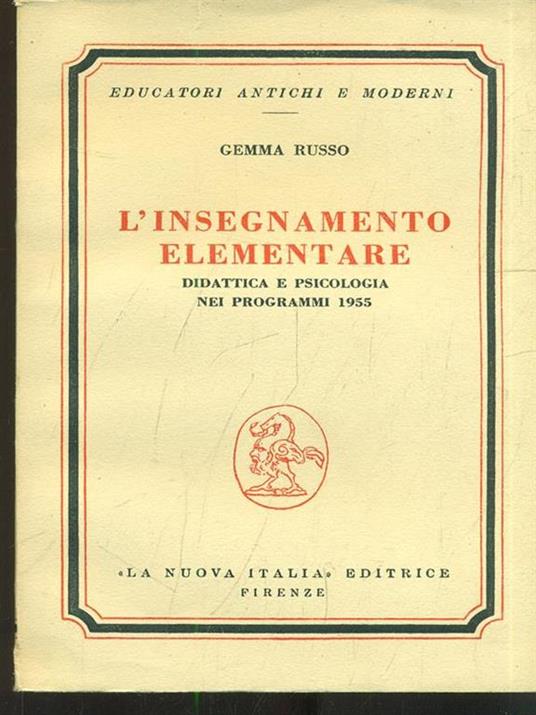L' insegnamento elementare - copertina