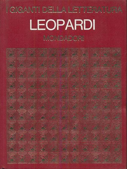 Leopardi - copertina