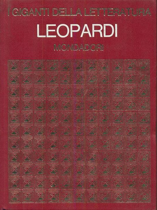 Leopardi - copertina