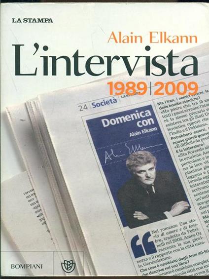L' intervista 1989-2009 - Alain Elkann - copertina