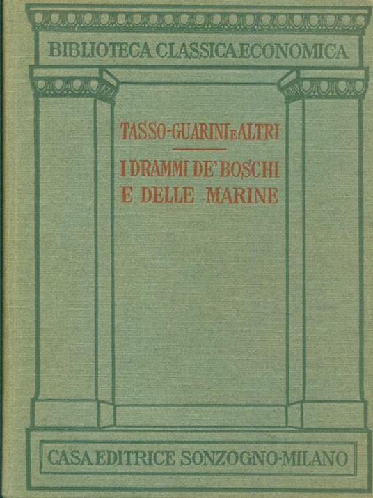 I drammi de boschi e delle marine - copertina