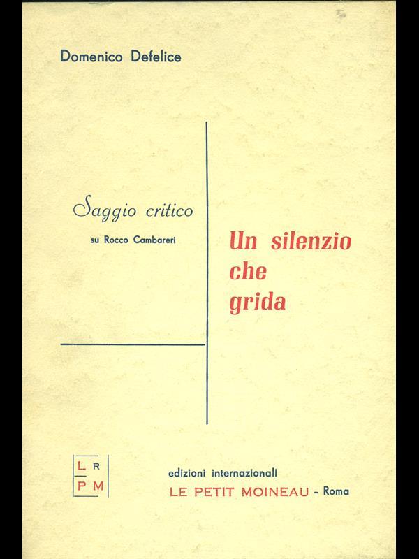 Un silenzio che grida