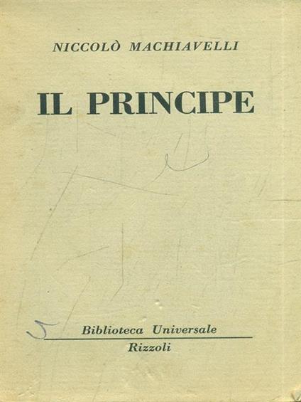 Il principe - Niccolò Machiavelli - copertina