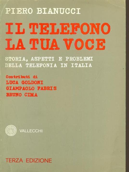 Il telefono la tua voce - Piero Bianucci - copertina
