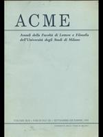 Acme. Vol. XLII. Fascicolo III