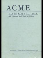 Acme. Vol. XL. Fascicolo II