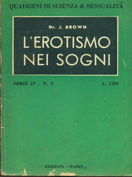 L' erotismo nei sogni - copertina