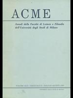 Acme. Vol. XLII. Fascicolo II