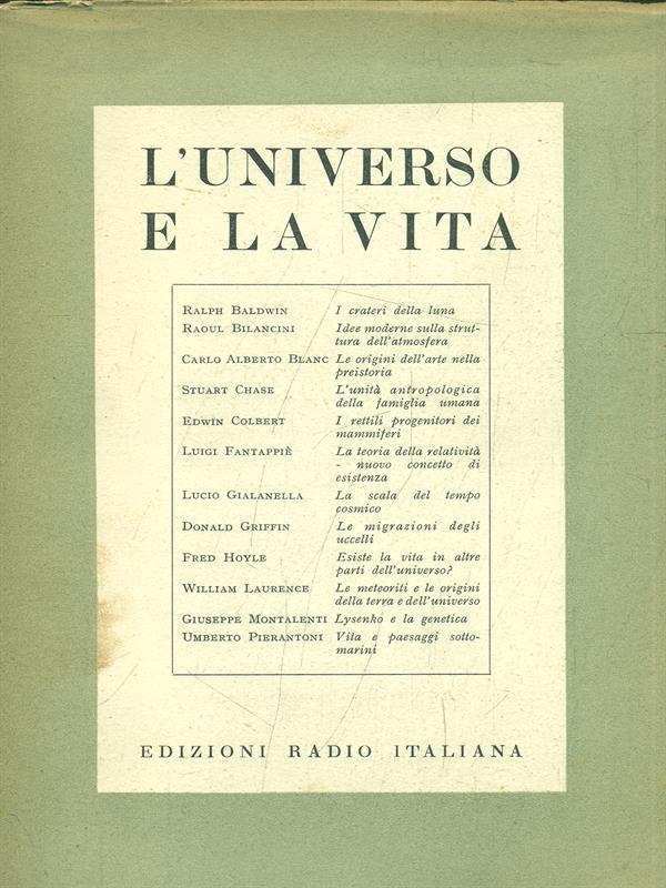 L' universo e la vita