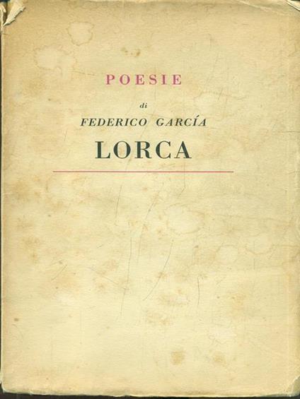 Poesie - Federico García Lorca - copertina