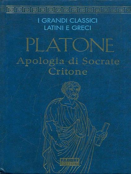 Apologia di Socrate-Critone - Platone - copertina