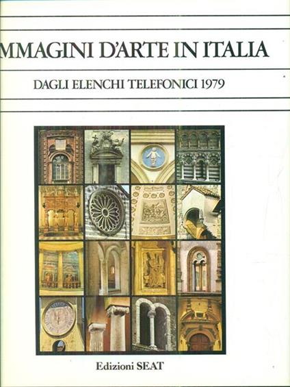 Immagini d'arte in Italia dagli elenchi telefonici 1979 - copertina
