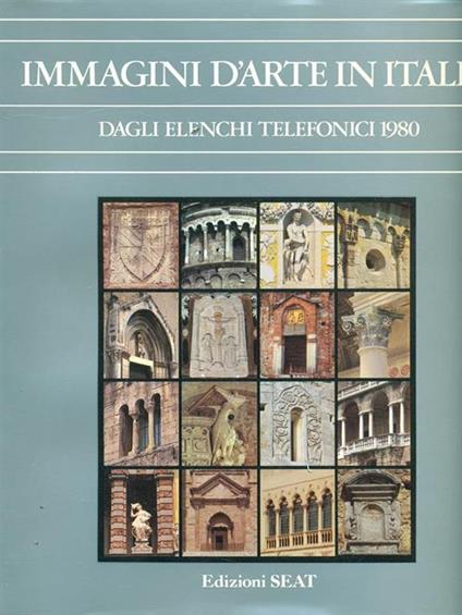 Immagini d'arte in Italia dagli elenchi telefonici 1980 - copertina