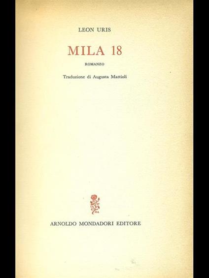 Mila 18 - Leon M. Uris - copertina