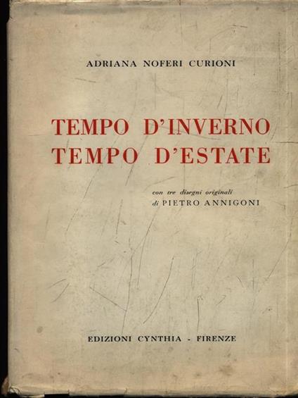 Tempo d'inverno, tempo d'estate - Adriana Noferi Curioni - copertina