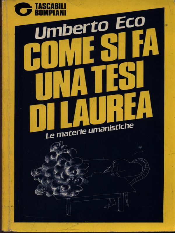 Come si fa una tesi di laurea