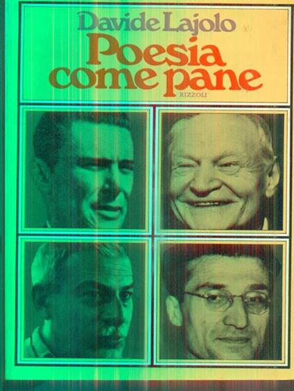 Poesia come pane - Davide Lajolo - copertina