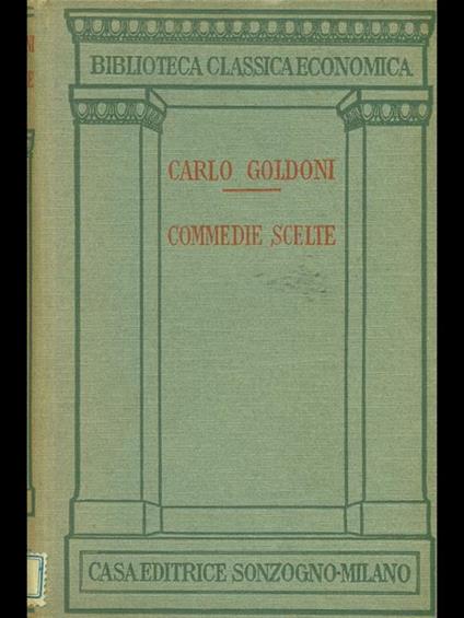 Commedie scelte - Carlo Goldoni - copertina