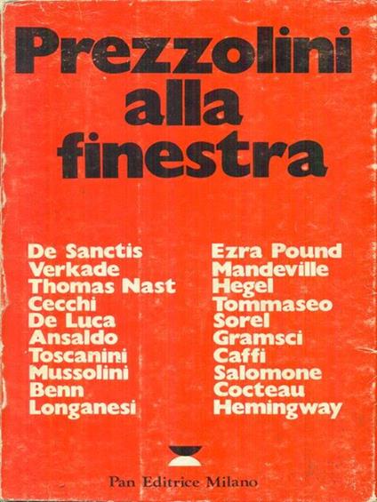 Prezzolini alla finestra - copertina