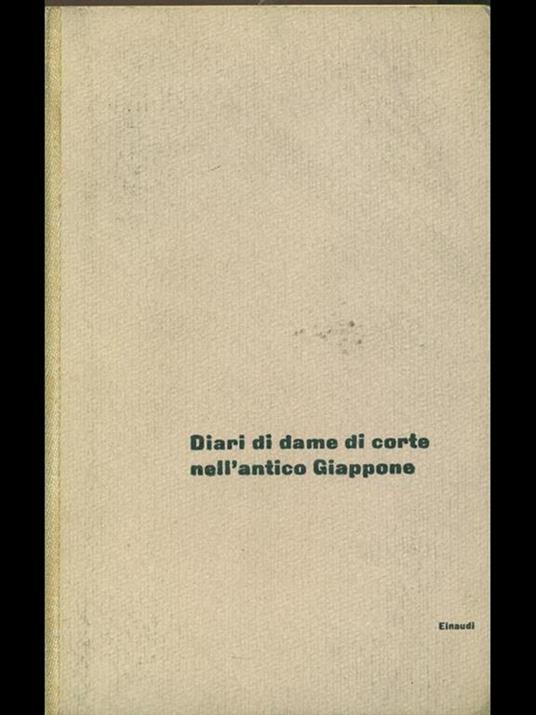Diario di dame di corte nell'antico Giappone - copertina