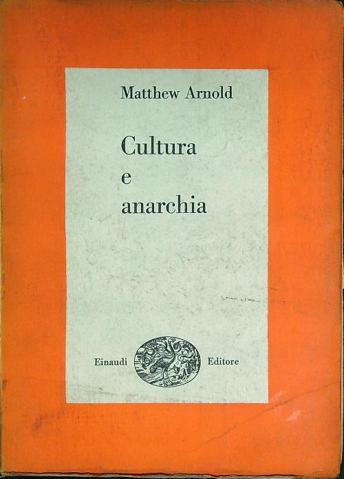 Cultura e anarchia