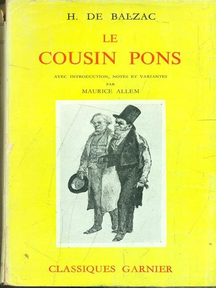 Le cousin Pons - Honoré de Balzac - copertina