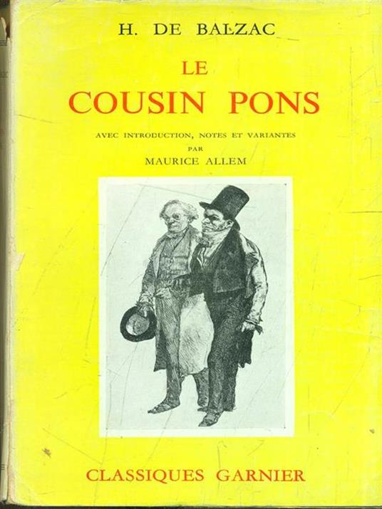 Le cousin Pons - Honoré de Balzac - copertina