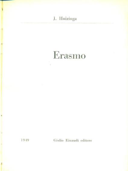 Erasmo - copertina