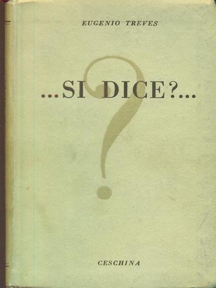 Si dice? - copertina